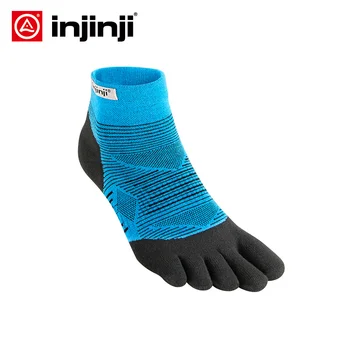 Чорапи с пет пръста Injinji, низкотонкие чорапи, за да се предотврати образуването на мехури, Coolmax, мъжки, бързо съхнещи, обикновен, за колоезденето, спортни