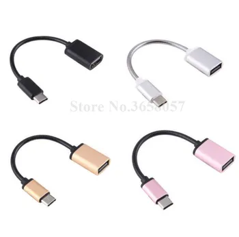50 бр. метален USB C 3.1 Type C за мъже и USB за жени OTG кабел-адаптер за синхронизация на данни, високоскоростен сертифицирани аксесоари за мобилни телефони