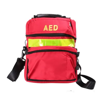 AED Медицинска чанта Чанта за Първа Помощ Празна Пътна Спасение Чанта За Дефибрилатор 1st Responder Storage Survival Trauma Авариен Раница