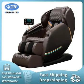 Луксозно Мултифункционален стол Bluetooth с 3-Годишна гаранция За Цялото тяло и Откидного стол С Нулева Гравитацията, Топлинно Стол Шиацу