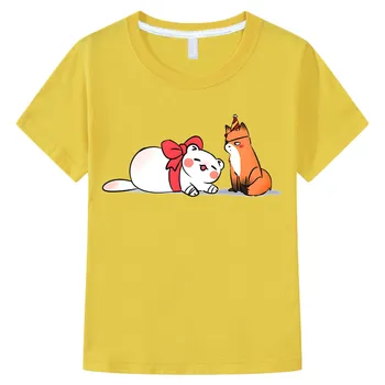 Heaven Officials Blessing TGCF, тениски с изображение, Аниме, тениска с комиксами Kawaii за момчета и момичета, тениска от 100% памук с къс ръкав
