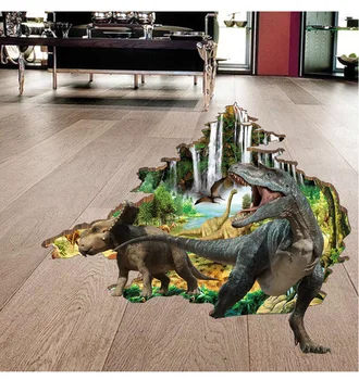 Тапети Youman 3D триизмерна стикер, разпродажба, креативна стикер за декор на детска стая, тапети с динозавром за момчето в спалнята