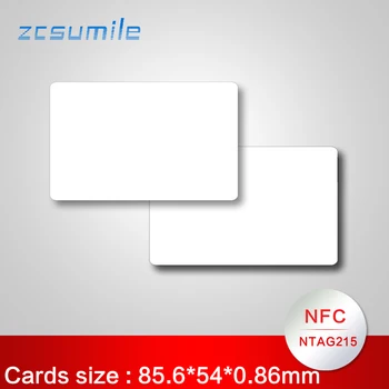 NFC 10шт 215 картички тагове за TagMo Бяла карта за всички мобилни телефони с NFC