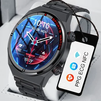 Bluetooth Предизвикателство Мъжки Смарт Часовник С Пиксельным Екран, Водоустойчив Фитнес Гривна Безжична Зареждане на NFC Smartwatch Man за iphone Huawei