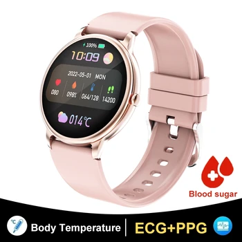 Новите смарт Часовници За Мъже Bluetooth Предизвикателство 466x466 AMOLED Наблюдение на Здравето на Фитнес Гривна за Кръвно Налягане, Сърдечната Честота Умни Часовници За Жени