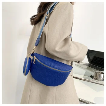 Брандираната женствена чанта за колан, с модерна кожена поясная чанта, портфейл за монети, висококачествени дамски скута чанти, дизайнерска чанта през рамо, нагрудная чанта