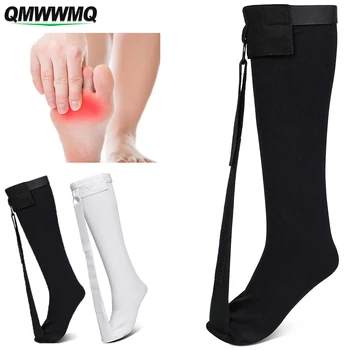 QMWWMQ 1 комплект Нощни чорапи за разтягане подошвенного фасциита, Компрессионных чорапи за облекчаване на болката при подошвенном фасциите и ахилловом тендините