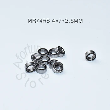 Миниатюрен носещи 10шт MR74RS 4*7*2.5 (mm) безплатна доставка хромирана стомана, херметически Гумени високоскоростни детайли механично оборудване