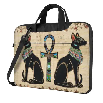 Чанта за лаптоп с египетските котки и анком religion за Macbook Air Pro, калъф Lenovo Sleeve, стилен устойчив на удари калъф 13 14 15 15,6