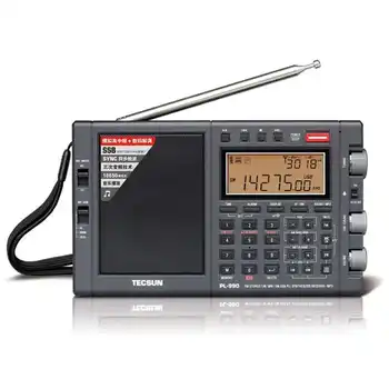 Портативен радиоприемник Pl-990, вседиапазонный, с една странична лента, с цифрова настройка FM-приемник