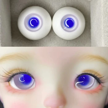 Очните ябълки кукли BJD са подходящи за очите 1/3 1/4 1/6 размер, за играчки, красиви многоцветни бляскави диамантени аксесоари за кукли с крем за очи