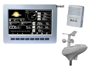 Метеорологичната станция MISOL / WIFI със сензор за слънчева батерия, безжична зареждане на данни, съхранение на данни