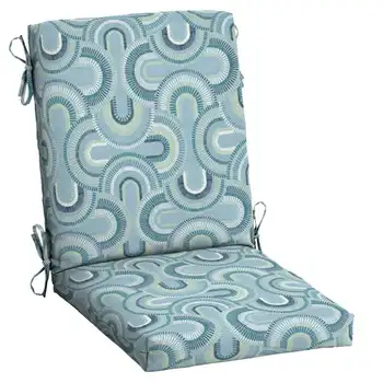 Възглавницата за хранене на стола Arden Selections 20 x 20, геометрични цвят на крайбрежния син цвят