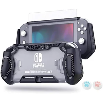 Защитен калъф Switch Lite за Nintendo Идея за подарък с HD-защита на екрана и капачки за улавяне на палеца за семейни щастливи часове