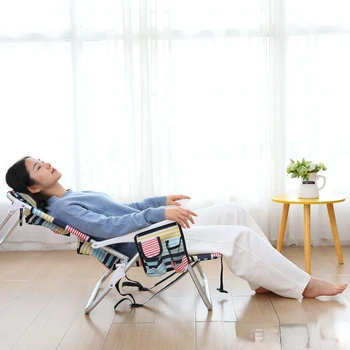 Стол за почивка, стол от алуминиева сплав, сгъваем стол за мързелив сън, стол за дневна, мултифункционален плажен стол, домашен обяд