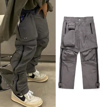 Военни тактически панталони, мъжки Панталони са с мозайка Многофункционален джоб с цип Случайни карго дишаща Черен мъжки Нова