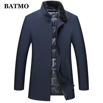 BATMO 2022, ново записване, зимни мъжки якета с яка от кожа на норка, 90% бял утиный пух, топли дебели паркове, големи размери на M-4XL ZK25
