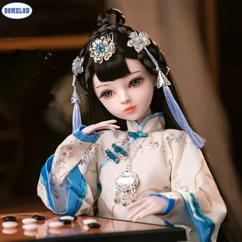 Ръчно изработени Bjd 1/3 Кукла Пълен Набор от 60 см Голяма Китай Цин Благородна Принцеса Момиче Кукла с Шариковыми съединения Събиране на детски Играчки за Момичета