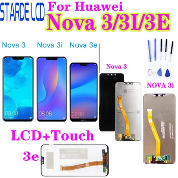 За Huawei Nova 3 LCD Сензорен дисплей PAR LX1 LX9 Nova 3i LCD дисплей ИН LX2 L21 Nova 3д Дисплей ANE LX3 L23 Екран Nova3 Замени