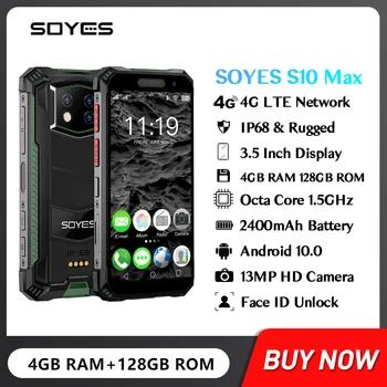 SOYES S10 Max Мини Здрав Android Смартфон 10 Восьмиядерный 4 GB оперативна памет И 128 GB ROM IP68 Отпечатък от пръст Face ID Отключване на ПР на Мобилния телефон