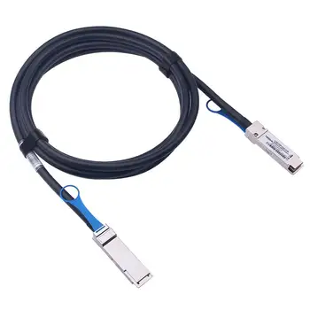 Кабел на КПР QSFP28 100G - 100GBASE-CR4 QSFP28 до QSFP28 Пасивен Меден кабел, twinax адаптор с директни връзки за Cisco QSFP-100G-CU2M, 2 метра