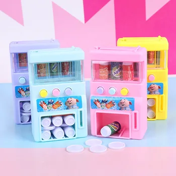 Забавен детски имитационный автомат на самообслужване с мини-монети, напитки, играчки за ролеви игри, подаръци за рожден ден, детски играчки