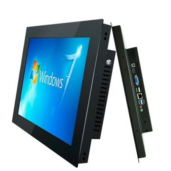 15.6-инчов вграден промишлен мини-таблет, универсален компютър, резистивен сензорен екран с безжична WiFi, за да Win10 PRO / Linux