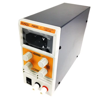 PS605D източник на захранване dc Регулируем лабораторен цифров регулатор на променливо напрежение с четири дисплей и двойна led