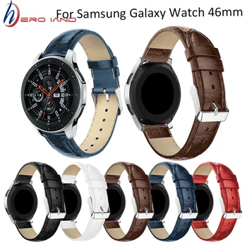 22 мм и Каишка за Samsung Gear S3 Frontier/Класически Часовници Galaxy Watch 46 мм Кожена Каишка За часовник Huami Amazfit Pace/Stratos 2/1