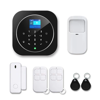Висококачествена домашна охранителна система Безжична аларма Wifi GSM аларма Комплект Wi-Fi Sasha APP Control Домашна аларма