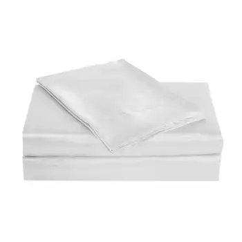 Луксозен комплект шелковистых чаршаф Charmeuse White - мек, елегантен комфорт за най-добрия сън.