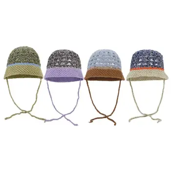 2023 в Есенно-зимната памучен топло рибарска шапка в стил мозайка, панама, солнцезащитная шапка за пътуване на открито за момичета и жени 196