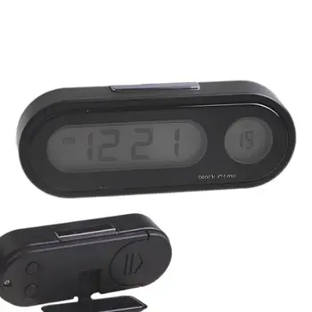 Мини Електронни Автомобилни Часовници Time Watch LCD Подсветка Дигитален Дисплей Аксесоари За Подреждане на Автомобили, Външна Лична Част За Автомобила