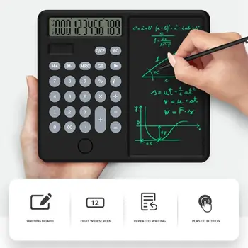 за офис срещи и обучение Слънчев калкулатор Цифров бележник за рисуване Настолен калкулатор с стирающимся таблета за писане