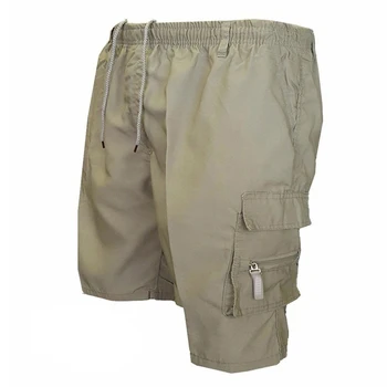 Широки къси панталони-карго с завязками, панталони-карго с множество джобове, панталони-карго с завязками, панталони