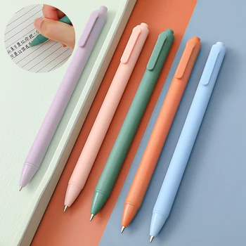 Haile, 2 броя, цветни гел химикалки Macaron, 0,5 mm, черно мастило, училище, офис, канцеларски материали за студенти, списание