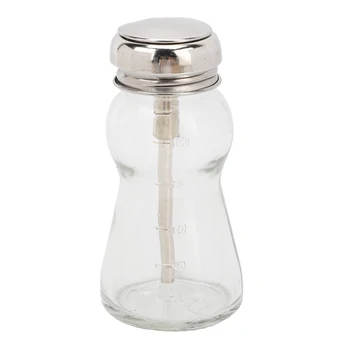 Помпа за отстраняване на лак за нокти, празна стъклена бутилка с дозатор, натиснете тип за течност за грим, 100 мл