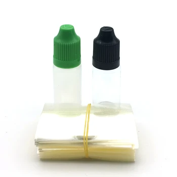 Рекламна свие обвивка от PVC за пластмасови бутилки-медицина пипети за сок и течност 10 мл, прозрачни свивам печат от PVC, термосвиваеми