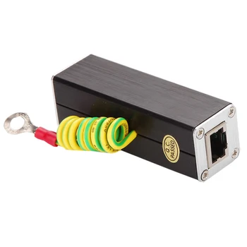 Мрежов филтър мрежа 100 м Ethernet RJ-45, защита от претоварване работен ток, цип, разрядник за кабел на компютъра PC