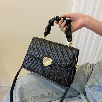 Модерна дамска чанта за през рамо, на новост на пролетта 2022, малка квадратна чанта в стил ретро, луксозна дизайнерска чанта-месинджър