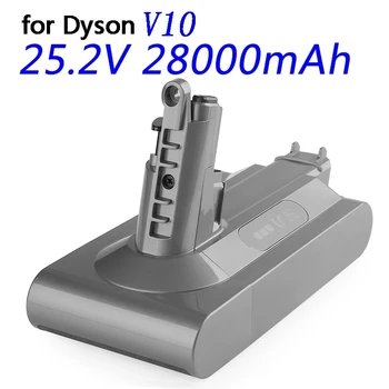 Нова батерия 25,2 В 28000 ма, разменени батерия за Дайсън V10, абсолютен прахосмукачка без кабел, ръчна прахосмукачка Дайсън V10 Battery