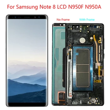 6,3 инча оригинален Samsung Galaxy Note 8 LCD дисплей, сензорен екран на таблета събрание подмяна на Note8 SM-N950F N950U N9500