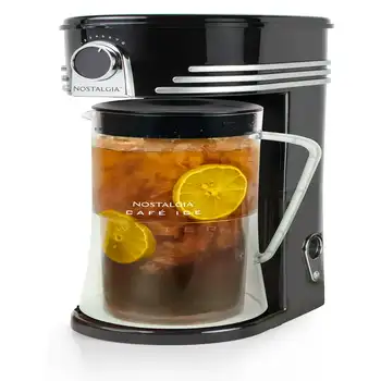 Система за приготвяне на чай и кафе с лед с капацитет от 3 литра с пластмасова кана, черен