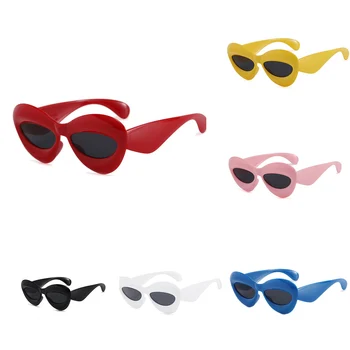 2023 Нови овални слънчеви очила за мъже и жени, модерен ретро марка, дизайнерски очила с цветове, дамски слънчеви очила в ярки цветове, градинска облекло