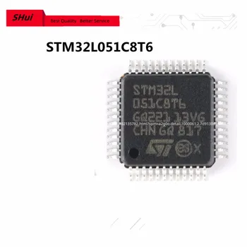 5 бр. STM32L051C8T6 LQFP-48 STM32L051 STM32 L051C8T6 LQFP48 Cortex-M0 + 32-битов Микроконтролер MCU Чип контролер IC Нов Оригинален