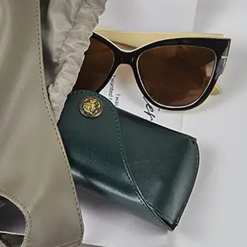 Здрав мека подплата анти-стрес слънчеви очила в ретро стил, чанта за съхранение на очила, калъф за слънчеви очила за ежедневна употреба, държач за очила