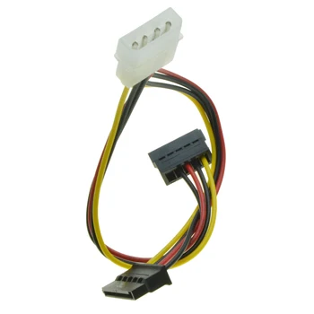 4Pin Molex от 1 до 2 SATA женски удължителен кабел захранване IDE порт храна за двойно 15Pin SATA Y-разветвителю