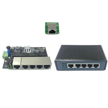 Промишлен модул Ethernet суич 5 Пристанища Неуправляван 10/100/1000 Mbps такса PCBA OEM Пристанища за Автоматично определяне на Такса PCBA OEM дънната Платка