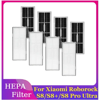 8 БР. прахосмукачка HEPA филтър Резервни части филтър с активен въглен за Xiaomi Roborock S8/S8 +/S8 Pro Ултра Робот