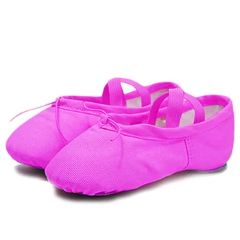 Удобни дишащи парусиновая балет обувки за танци с меки обувки на равна подметка, гимнастическая балет обувки за танци за момичета, деца, жени, учители B27
